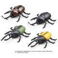 Electric Infrared Remote Control Animal Robotic Scarab Rhino Beetle High Simulation Insect Straight Line Reptile Model Toys.
