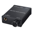 DAC Audio Converter Adapter with Headphone Amplifier USB to Coaxial.