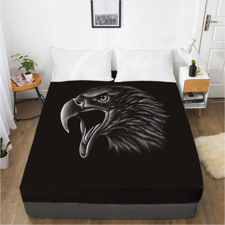 Mattress%20Cover%20Fitted%20Sheet%20With%20Elastic%20Band%20Bed%20Sheets%20Bedding%20Linens%20Queen%20King%20Size%20Bedsheet%2090/150/160X200CM%20Tiger%20-%20Image%204