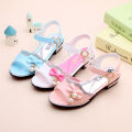 Kids Sandal Girls Summer Shoes Children High Heels For Girl Kids Tassel Beading Princess Shoes 4 5 6 7 8 9 10 11 12 13 14 Years. 