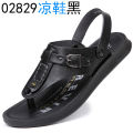 Casual flip-flops men's summer non-slip outdoor dual-use wear sandals microfiber splint slippers sandals men. 