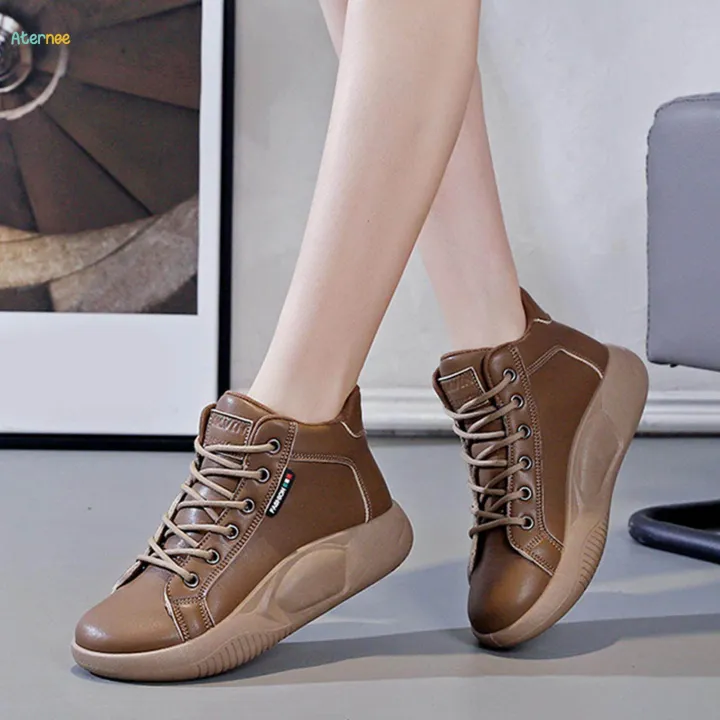 Women%20Casual%20Shoes%20Athletic%20Sneakers%20Ankle%20Booties%20Nonslip%20Breathable%20Lace%20up%20Shoes%20for%20Running%20Trekking%20Autumn%20Spring%20Outdoor%20Ladies%20Girls%20,%2037Yards%20Brown%20-%20Image%207