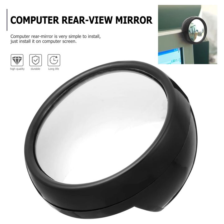 Mirror%20Computer%20Rearview%20Rear%20Office%20Clip%20Screen%20Safety%20Laptop%20Behind%20View%20See%20You%20Desk%20Cubicle%20Pc%20Convex%20Monitor%20Magnifying%20-%20Image%205