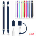 4-in-1 Silicone Pencil Cover For Apple Pencil 1st generation Smart Stylus Protective Case Accessories For Apple Pencil 1 Cover.