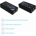 （NEW）2 Port POE Extender 10/100Mbps with IEEE 802.3Af Standard Input / Output for IP Camera Extend 100 Meters for POE Range. 