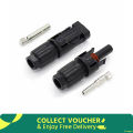 MC4 Black - 4~6mm Connector set for Solar Panels. 