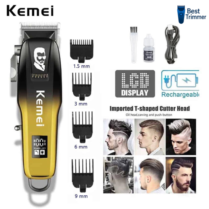 Kemei KM-709A Hair Clipper and Beard Trimmer for Men