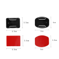 Helmet Mount 3M Sticky For GoPro Hero 12 11 10 9 8 7 6 5 DJI OSMO for Insta360 X3 ONE X2 Curved Flat Mounts.