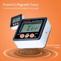Digital Inclinometer 0-360°Electronic Protractor Aluminum Alloy Shell Digital Bevel Box Angle Gauge Meter Magnets Base. 
