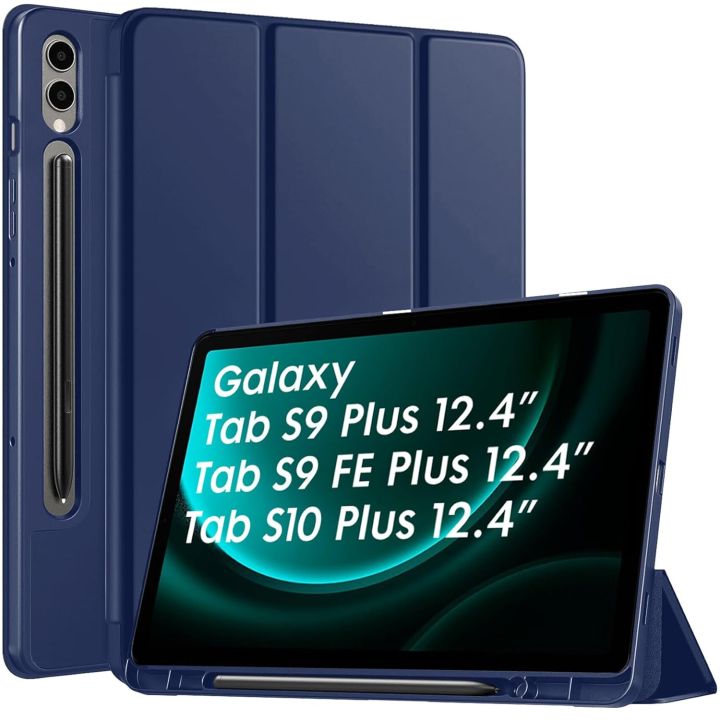 Robustrion%20Cover%20for%20Samsung%20Tab%20S9%20FE%20Plus%2012.4"%20Cover%20Case%20Flip%20Stand%20Back%20Case%20Cover%20%5BS%20Pen%20Holder%5D%20for%20Samsung%20Galaxy%20Tab%20S9%20Plus/Tab%20S9+%20Cover%20Tablet%20Cover%20with%20%5BAuto%20Sleep/Wake%5D-Black/Navy%20Blue%20-%20Image%202