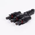 Mc4 3T Shape One-divided-three PV Solar Wire Connector. 