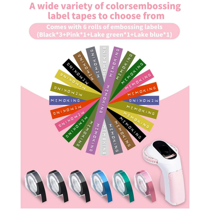 Embossing%20Label%20Maker%20E975%203D%20Embossing%20Label%20Printer%20Machine%20with%206%20Rolls%20Emboss%20Tapes,%20Handheld%20Embosser%20Easy%20to%20Use%20Green%20-%20Image%206