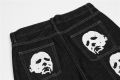 Spoof Portrait Print Denim Pants Mens High Street Funny Loose Straight-leg Pants Streetwear Casual Jeans y2k Trousers Men.