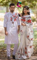 Occasional Dress/Couple Set/Matching Dress/Traditionally Dress/Sari And Panjabi. 