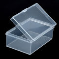 Plastic Box Rectangular Plastic Transparent With Lid Storage Box Collection. 