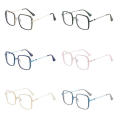 Fashion Large Frame Anti-blue Light Glasses Women Men Computer Optical Metal Glasses High Quality Full Frame Glasses Goggles.