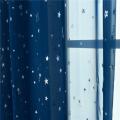 Star Print Tulle Curtains Window Drapes Sheer Purdah for Home Living Room.