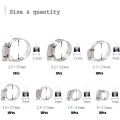 ZOROOM 120-Piece Hose Clamp Set, 8-38 mm Pipe Clamps Made of 201 Stainless Steel, 7 Sizes Hose Clamps, Hose Ties, for Pipes. 