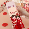 6Pcs Traditional Chinese Wedding Red Envelope Lucky Money Packets Blessing Red Packet Hongbao Wedding Gifts.
