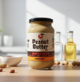 Organic Peanut Butter Spread – Vegan, Cholesterol-Free, No Added Sugar – Glass Jar– 200g/400g.
