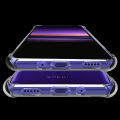 For Sony Xperia 1 Transparent Soft Gel TPU Reinforced Corners Cushion Bumper Shockproof Drop Protection Case Cover.