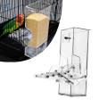 Automatic Bird Feeder Hanging Parrot Feeder for Cockatiel Small Medium Birds.