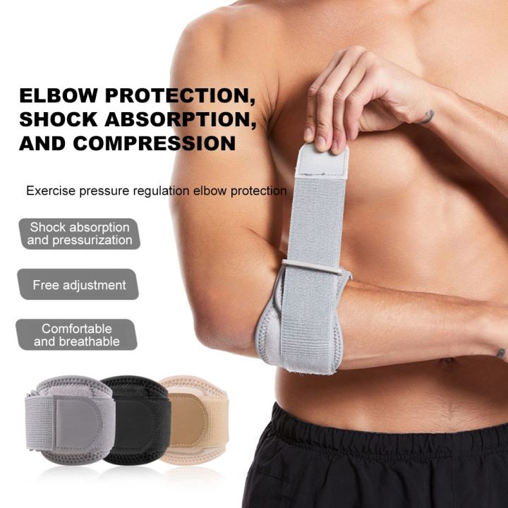 1PC Tennis Elbow Brace for Tendonitis Forearm Pain Golf Elbow Support Arm Strap Band with Compression Pad for Men Women