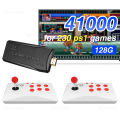 4K Game Stick Retro HD TV Video Game Console Arcade Keyboard Built-in 20000+ Games with Double Arcade Joysitck For ATARI/GBA/PS1. 