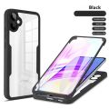 Phone case Samsung Galaxy A05 A05S A15 A25 A35 A55 Transparent Protector with Mobile phone Film Cover Double Protect shield Full Cover Armor Cover cases. 