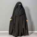 Koti Borkha Muslim Outerwear Khimar niqab Borkha Set , Dubai BMW Fabric.