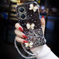 For VIVO Y27 Phone case Sparkling Star Moon Soft Silicone Transparent Butterfly + Crystal Chain For VIVO Y27 4G Phone casing.