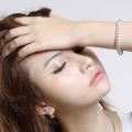 Rhinestone Bracelet Silver Fashion Roman Style Fashion Crystal Zircon Bracelets Cubic Zirconia Classic Tennis Bracelet for Gifts Women Jewelry Gifts. 