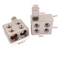 1pair Car Audio Splitter Wire Power Supply Terminal Audio Amplifier Dual 1/0 Gauge to 1/0 Gauge Amp Input Reducers Discharge. 
