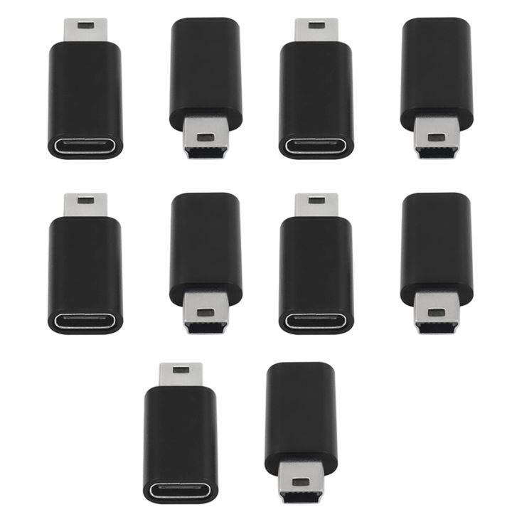 10Pcs%20USB%20C%20to%20Mini%20USB%202.0%20Adapter%20Type%20C%20Female%20to%20Mini%20USB%20Male%20Convert%20Adapter%20for%20GoPro%20MP3%20Players%20Dash%20Cam%20-%20Image%202