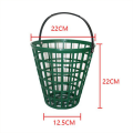 Golf Basket Golf Container with Handle Ball Rack for Stadium Outdoor Sports Green. 