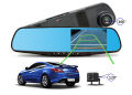 Car DVR Rear view Mirror Video Recroder 4.3" inch Car Camera Dual lens Cam night. 
