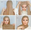 2022 Muslim Women Instant Chiffon Hijab Scarf Underscarf With Cap Bonnet Chiffon Hijabs With Elastic Style Free Use Shawl.