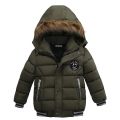1 2 3 4 5 6 Years Boys Jacket Winter Heavy Hooded Kids Windbreaker Coat Keeping Warm Resist The Severe Cold Children Outerwear.