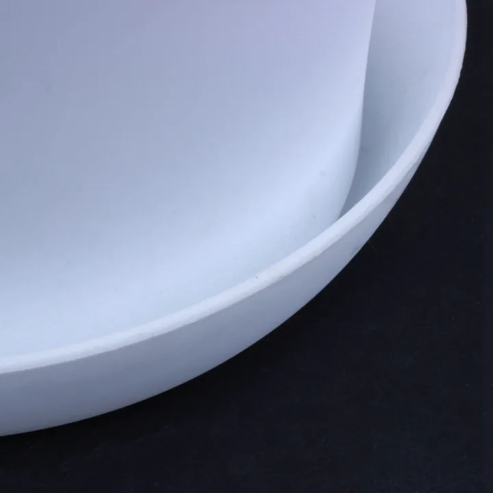 2X%20Plastic%20Plant%20Flower%20Pot%20Planter%20With%20Saucer%20Tray%20Round%20Gloss%20White%20Upper%20Caliber%20-,%2017cm%20/%206.69%20inch%20-%20Image%208