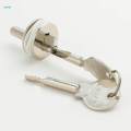 Display Cabinet Lock Easy to Install Universal Sliding Door Lock Counter Lock for Dresser Lock Refrigerator Lock Mailbox Lock.