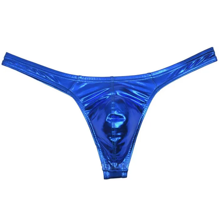 Men%20Oil%20Shiny%20Thong%20Leather%20Panties%20Like%20T-back%20Underwear%20Male%20Stretchy%20G-string%20Solid%20Mini%20Bikini%20Thong%20Bulge%20Pouch%20Pants%20-%20Image%204