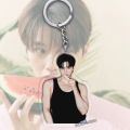 Korean Idol Anime KeyChain Song Kang Men Key Chain for Women Fashion Creative Charms Role Figure Acrylic Keyring Pendant Gift. 