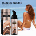 Tanning Mousse Cream Solarium Brown Sun Bronzer Sunless Indoor Tanner Self Tan Hydrating Moisturizing Body Bronzing Lotion 60ml. 