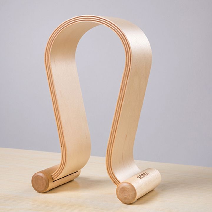 HXSJ%20SAMDI%20Wooden%20Headphone%20Stand%20Gaming%20Headset%20Earphone%20Displaying%20Holder%20Hanger%20White%20-%20Image%204