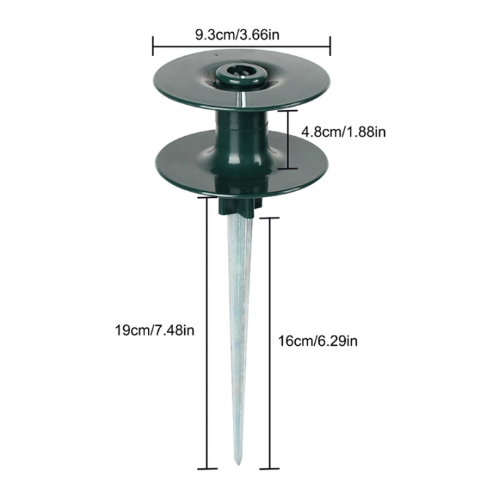 4%20Pack%20Hose%20Guide%20On%20Zinc%20Spike%20Garden%20Hose%20Guide%20With%20Metal%20Spike%20Garden%20Hose%20Guide%20Spikes%20ABS+Zinc%20Alloy%20-%20Image%203