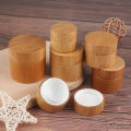Bamboo Bottle Cream Nail Art Mask Cream Empty Cosmetic Container Storage Box  Travel Size Container. 