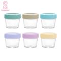 Glass Food Containers 6pcs Glass Food Storage Containers with Lids 120ml Leak Proof Airtight Bpa Free Reusable Measurement Lines Food Jars for Meal Prep Snacks Purees in Asia Food Storage Jars. 