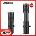 Andoer Camera Lens for Canon Nikon Sony Fujifilm Olympus MF Super Telephoto Zoom Lens F/8.3-16 420-800mm T Mount 1/4 Thread. 