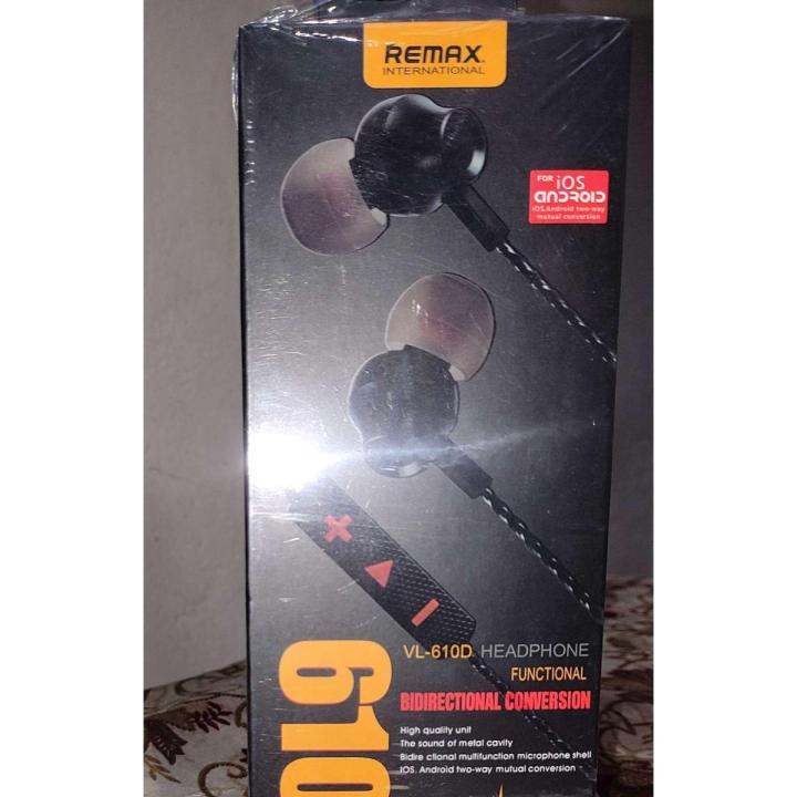 Remax earphone 610D| IOS or ANDROID