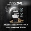 Pond's Men Bright Boost Brightening + Dark Spots Cleanser Facial Scrub Wash 100g. 